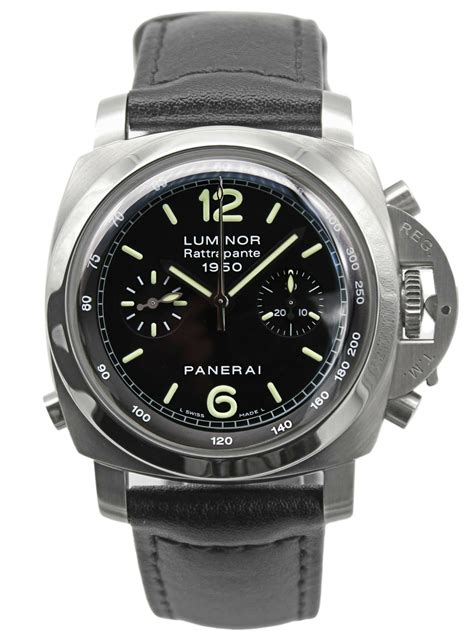 panerai luminor rattrapante automatic watch|luminor panerai watch price.